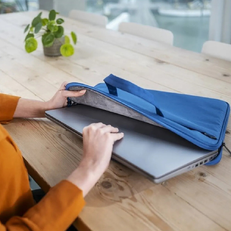Sacoche Trust Bologna Ecologique Pour Pc Portable 14" Bleu en Tunisie
