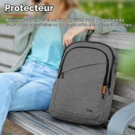 Sac à Dos Trust AVANA Ecologique 16" Gris en Tunisie