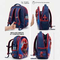 Sac à Dos Scolaire S20277 Spider Man 1 Bleu & Rouge