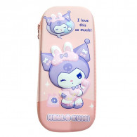 Trousse Scolaire Gerex Hello Kuromi Rose Pastel en Tunisie
