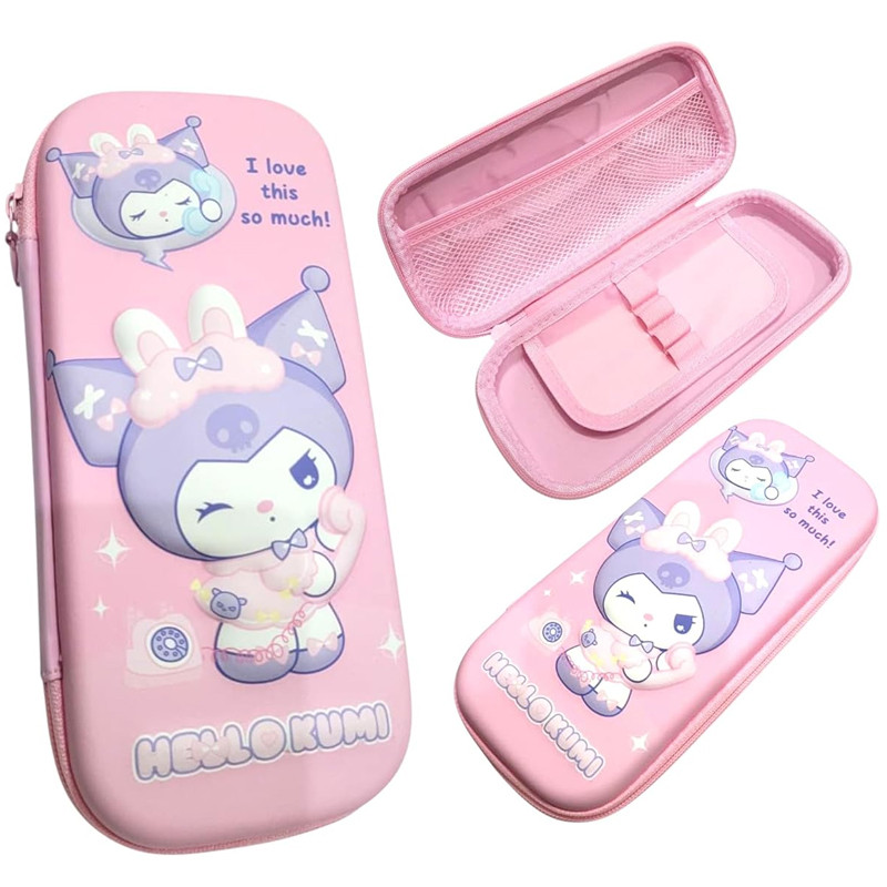 Trousse Scolaire Gerex Hello Kuromi Rose en Tunisie
