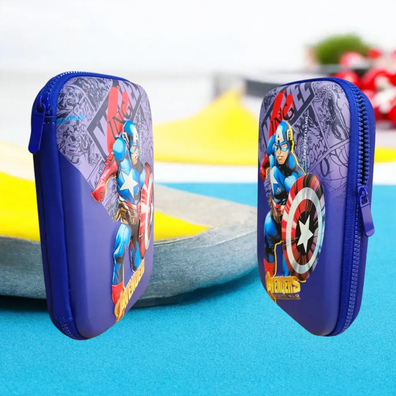 Trousse Scolaire Gerex Captain America Violet en Tunisie