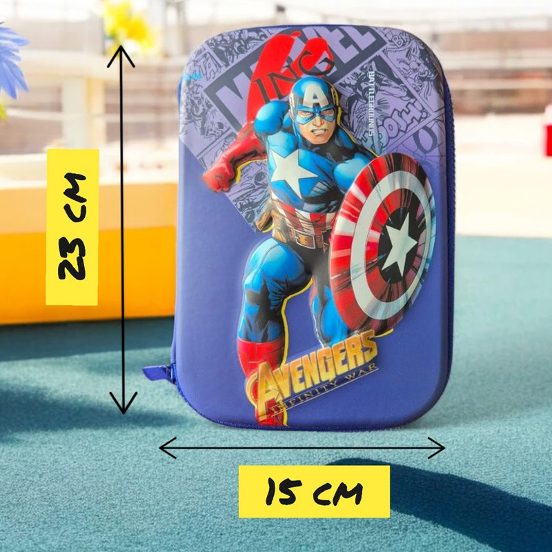 Trousse Scolaire Gerex Captain America Violet en Tunisie