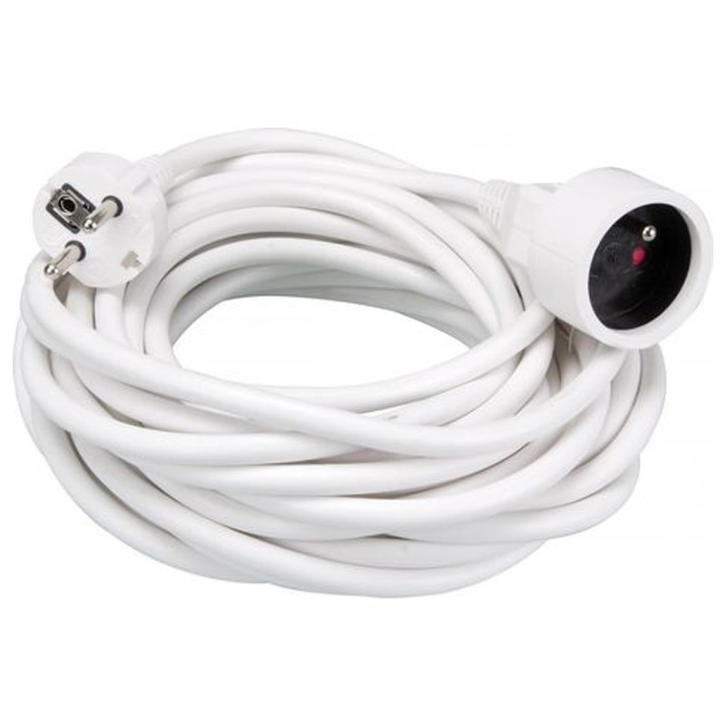 Rallonge Somef 3x1.5 MM² 10M Blanc en Tunisie