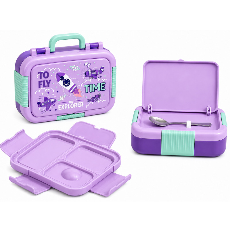 Lunch Box Gerex NO.2670 2 Grid 800ML Violet en Tunisie