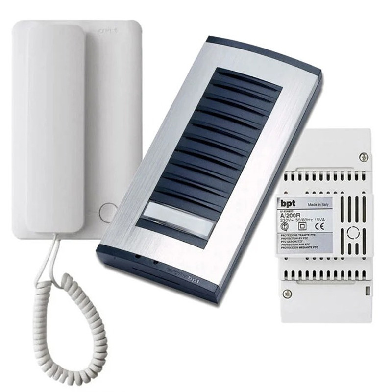 Kit Interphone Came Somef 1 Poste Sys 200 avec Plaque de Rue Blanc en Tunisie