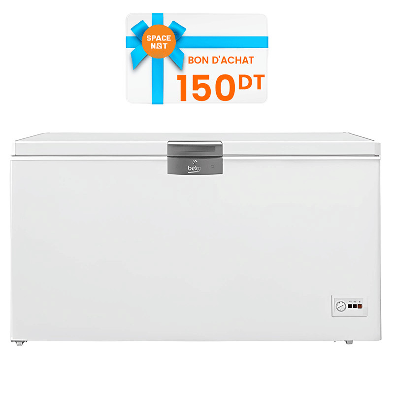 Congélateur Horizontal Beko HSM48542 451Litres Blanc en Tunisie