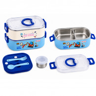 Lunch Box Gerex Double Grid NO.2687 800ML Bleu foncé en tunisie