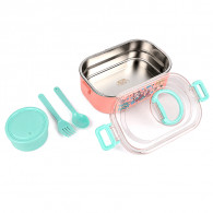 Lunch Box Gerex Double Grid NO.2685 900ML Rose en Tunisie