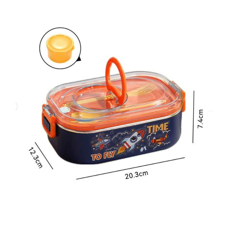 Lunch Box Gerex Double Grid NO.2685 900ML Orange en Tunisie