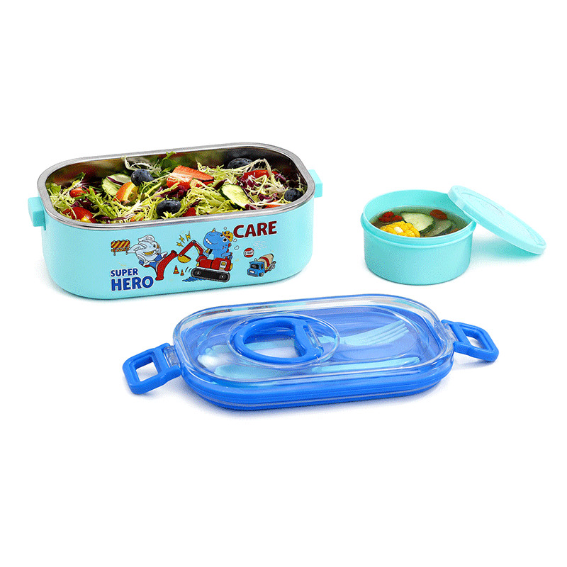 Lunch Box Gerex Double Grid NO.2685 900ML Bleu en Tunisie