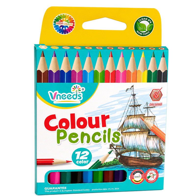 12 Crayons De Couleurs Vneeds V0677 12/9 en Tunisie