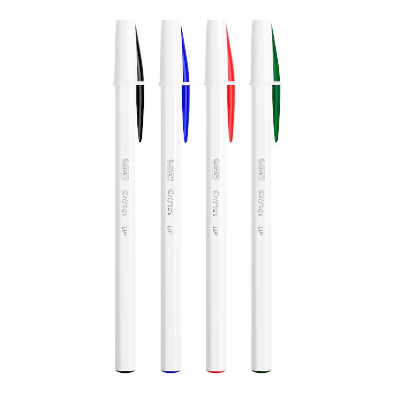 3 Stylos BIC Cristal UP Assortie en Tunisie