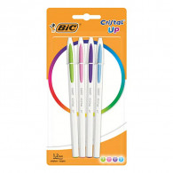 4 Stylos BIC Cristal UP BLST Multi couleur en Tunisie