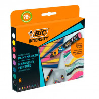 Lot De 8 Marqueurs Bic Intensity Couleurs Vives en Tunisie
