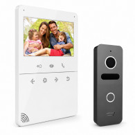 Vidéophone Stella X1 Somef Avec Plaque de Rue Lotus Blanc en Tunisie