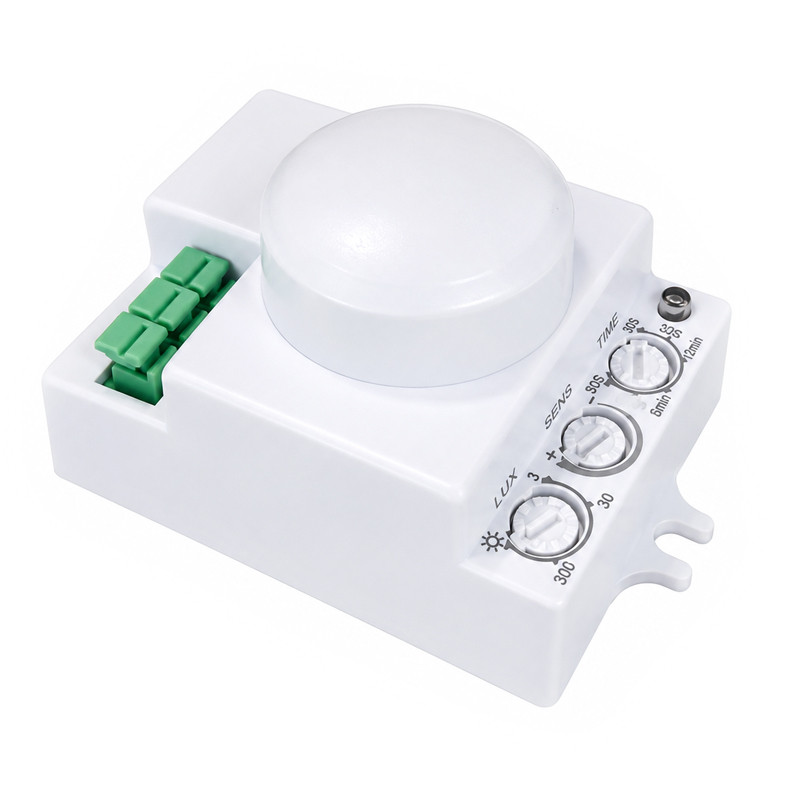 Détecteur de Mouvement à Micro-Ondes Somef 60701E IP20 Blanc En Tunisie