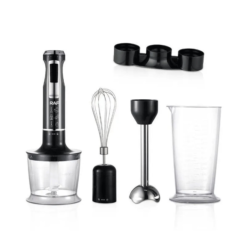 Mixeur Plongeant 4EN1RAF R-3010 1600W Noir en Tunisie