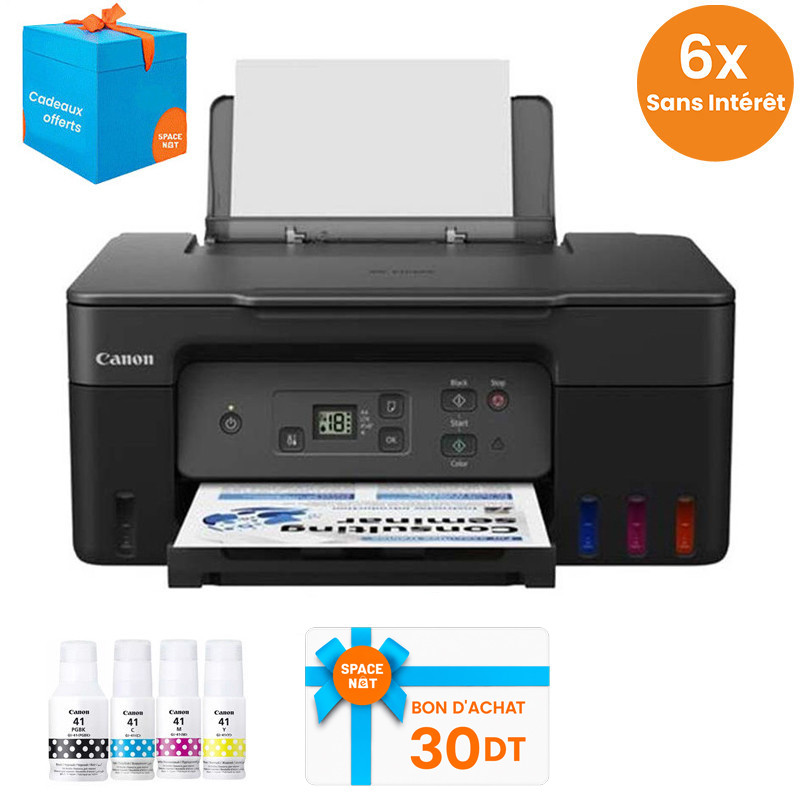 Imprimante Canon PIXMA G2470 à Réservoir Intégré 3 En 1 Couleur en Tunisie
