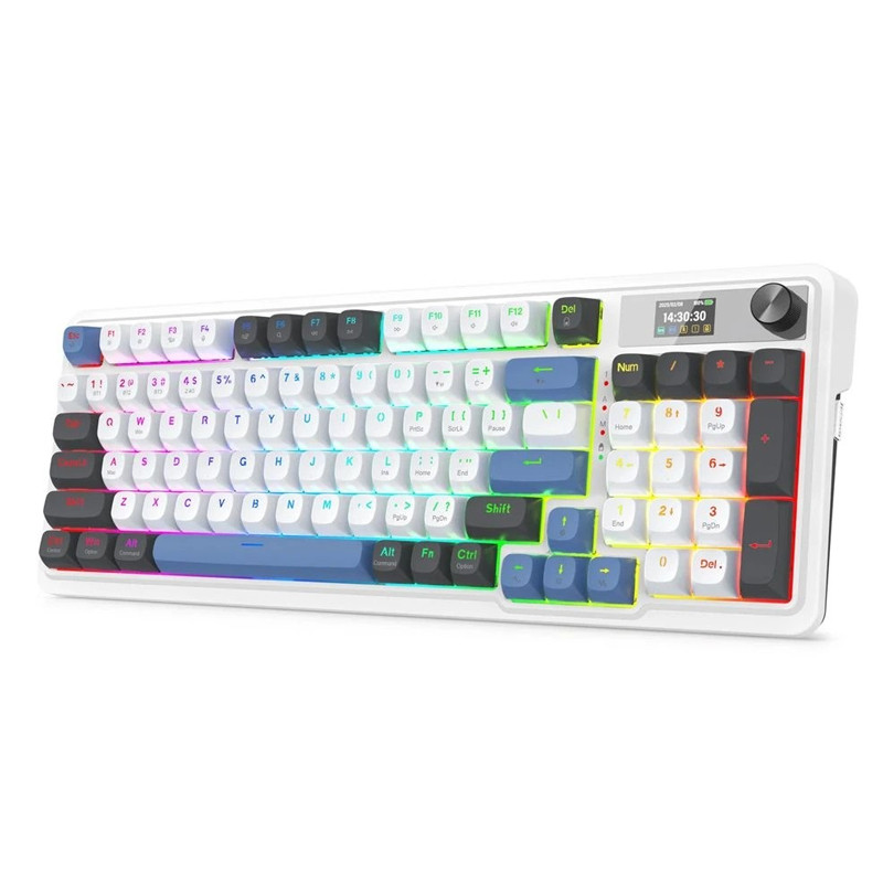 Clavier Gamer Mécanique Redragon K719 Galatin Pro RGB Blanc & Vert En Tunisie