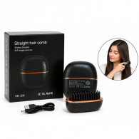 Brosse Lissante Chauffante Sans Fil HB-208 25W Noir En Tunisie