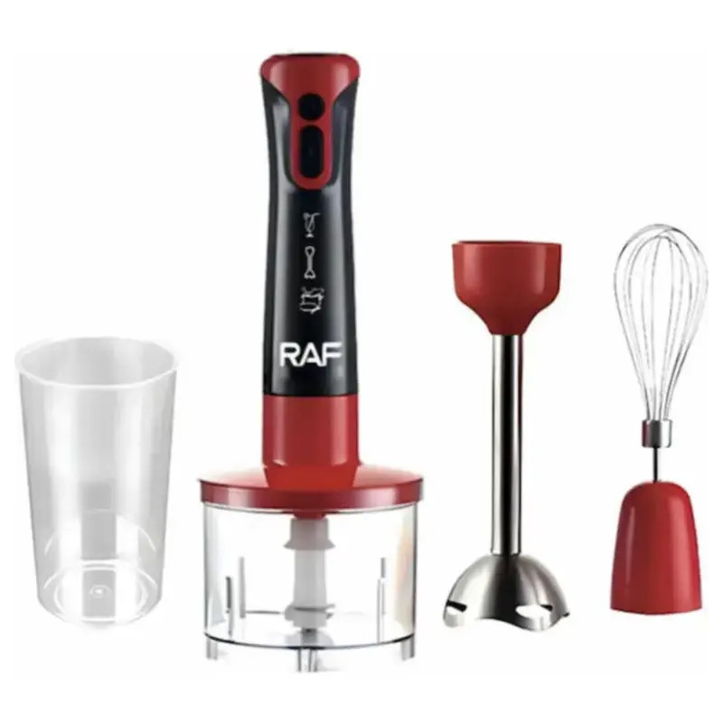 Mixeur Plongeant Raf 5En1 R-340 2000W Rouge en Tunisie