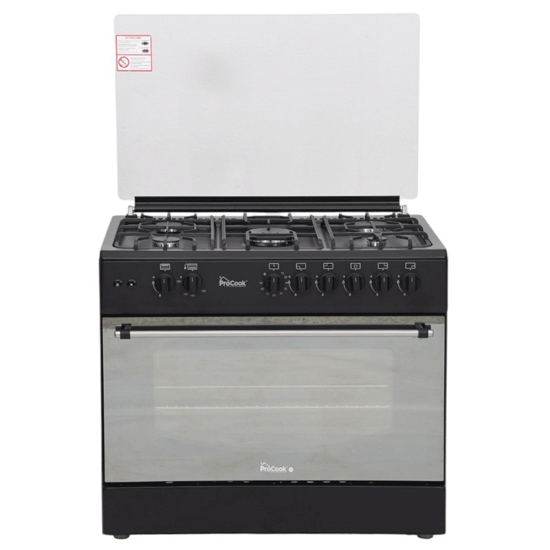 Cuisinière à Gaz Procook TG6950NF 5 Feux Noir en Tunisie