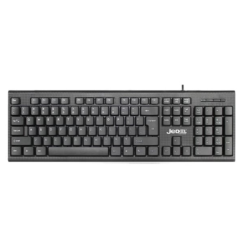 Clavier Filaire Jedel K19 USB Noir en Tunisie