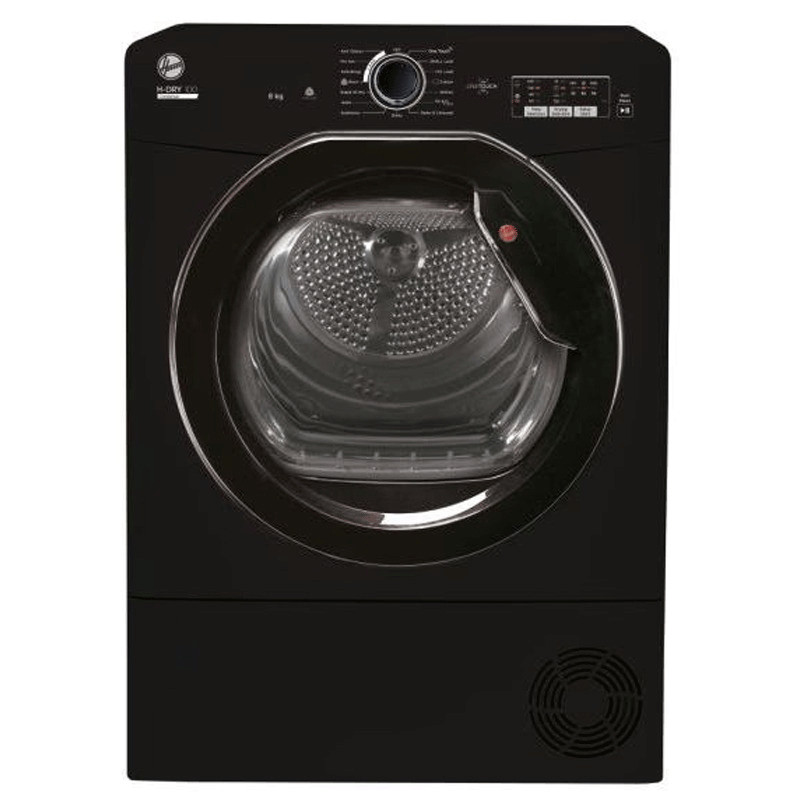 Sèche Linge Frontale Hoover HLEC8LGB-80 Smart 8KG Noir en Tunisie
