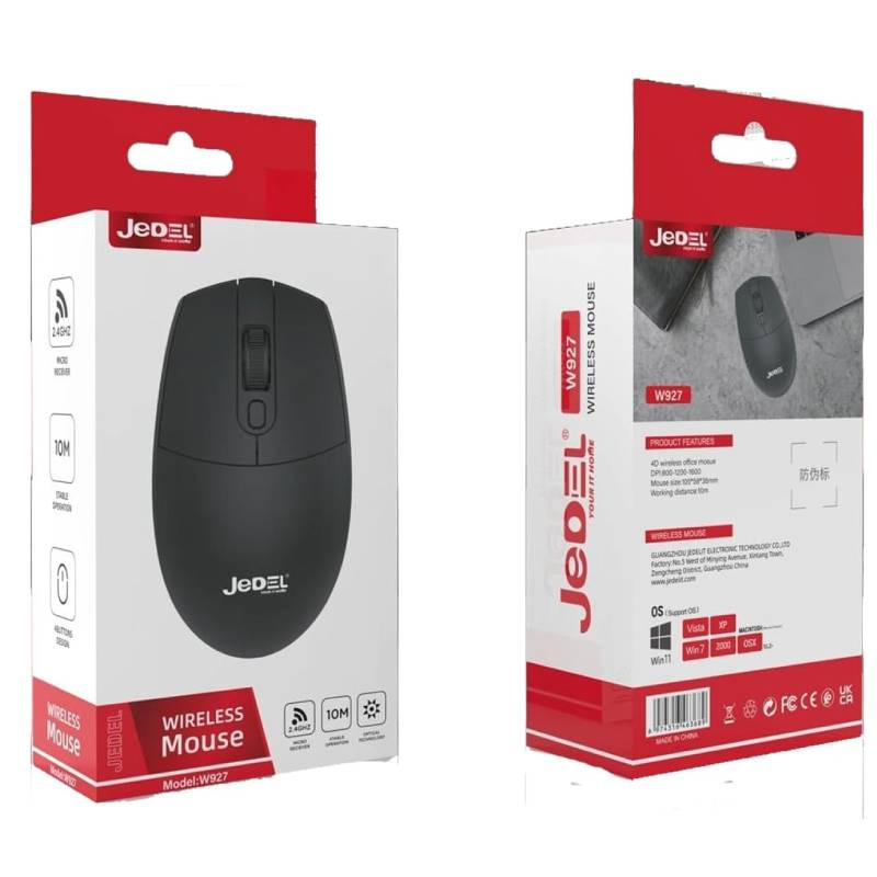 Souris Sans Fil Jedel W927 Noir En Tunisie