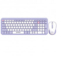 Ensemble Clavier & Souris Sans Fil Jedel WS739 Blanc en Tunisie