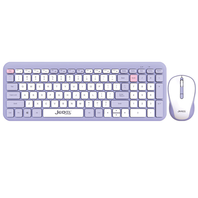 Ensemble Clavier & Souris Sans Fil Jedel WS739 Blanc en Tunisie