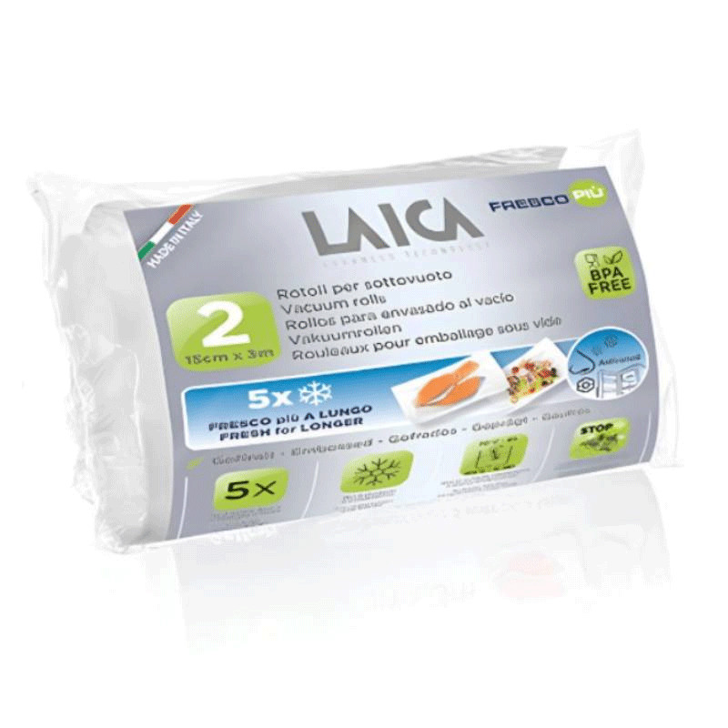 2 Rouleaux Pour Emballage Sous Vide Laica 28 x 3cm en Tunisie