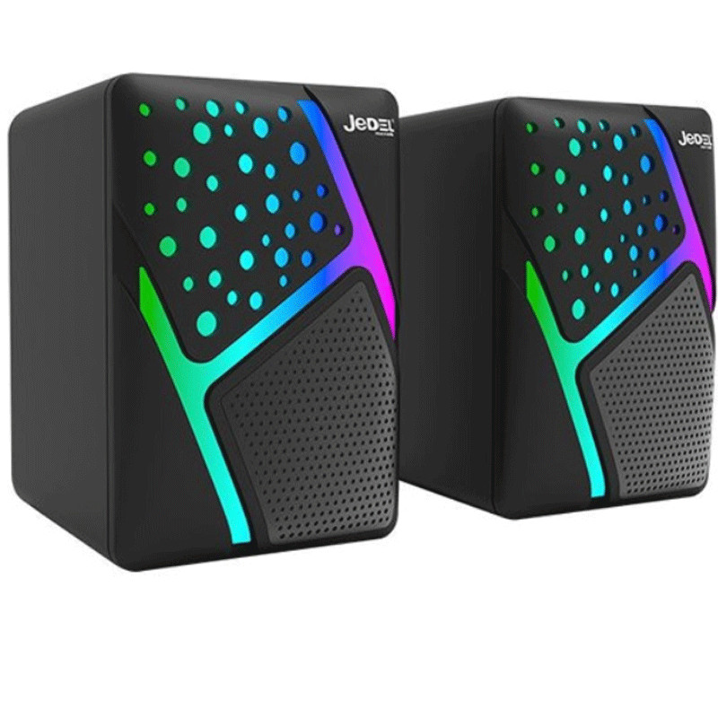 Haut Parleur Filaire Jedel S-527 RGB Noir en Tunisie