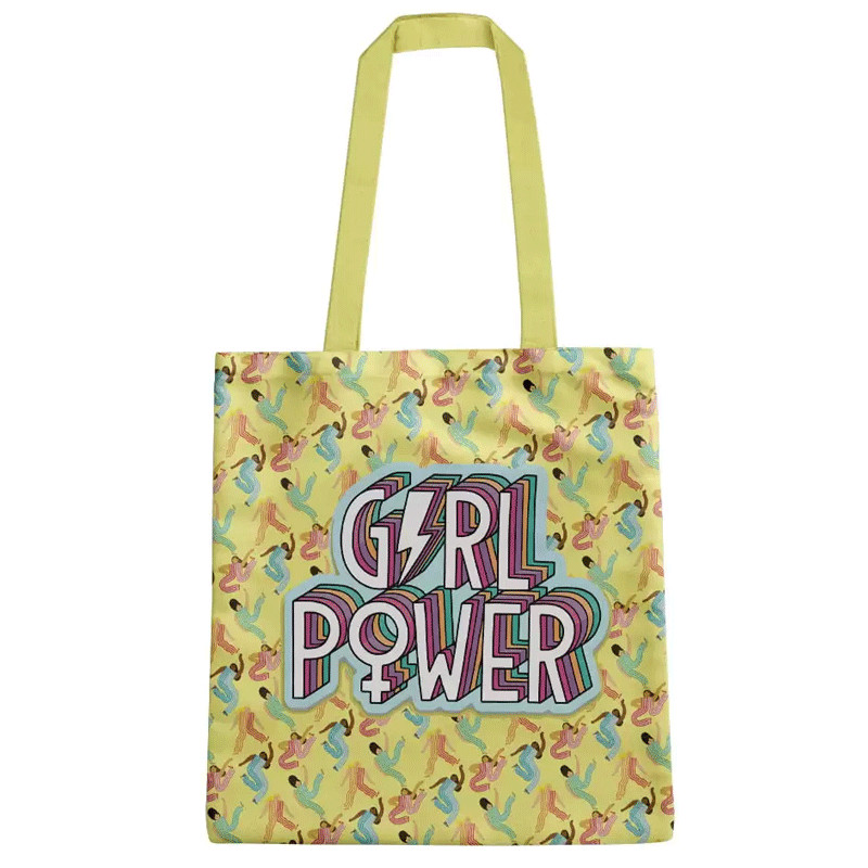 Tote Bag Duo L Girl Power Jaune en Tunisie