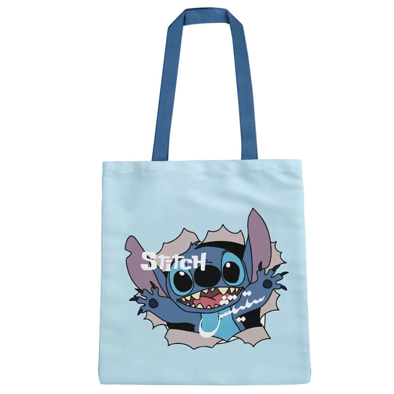 Tote Bag Duo L Stitch Island Bleu en Tunisie