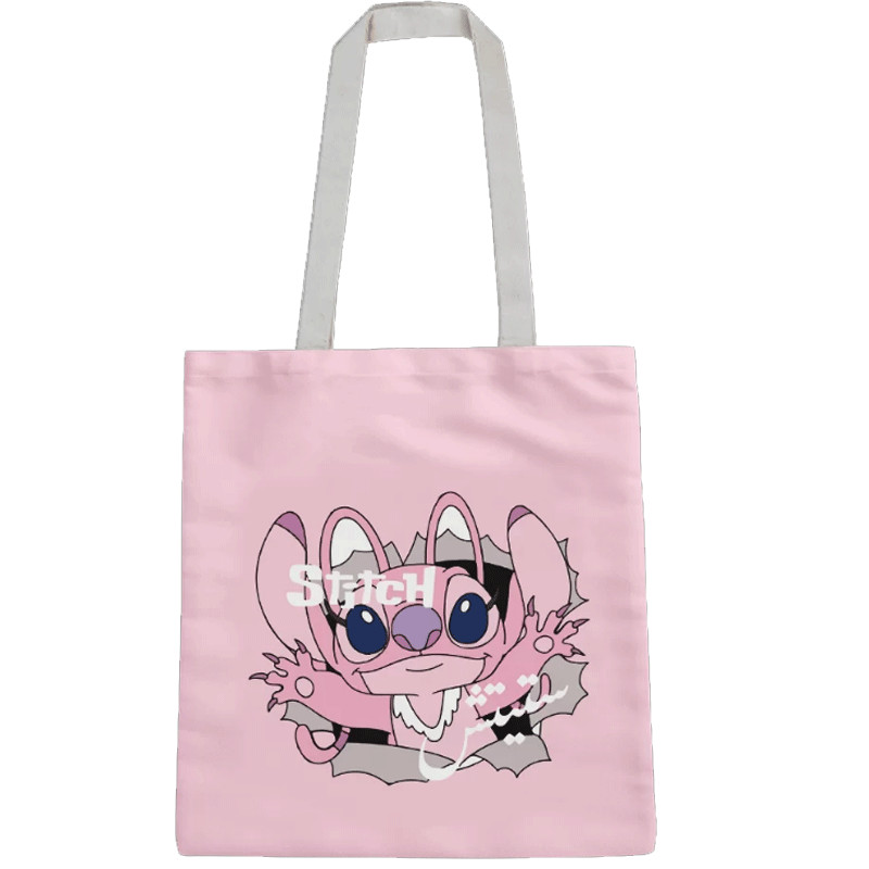 Tote Bag Duo L Stitch Angel Rose en Tunisie