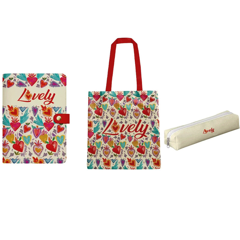 Pack Back To School Duo Lovely Heart Rouge en Tunisie