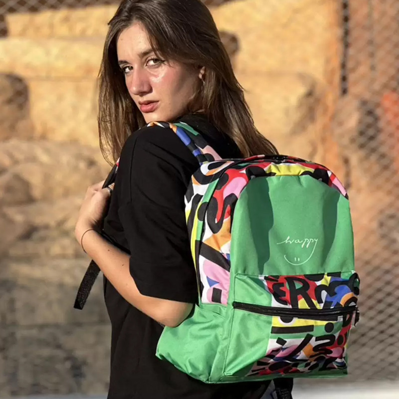Sac à Dos Duo Casual M Happy Vert En Tunisie