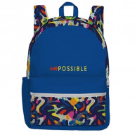 Sac à Dos Duo Casual M Possible Bleu