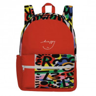 Sac à Dos Duo Casual M Happy Rouge