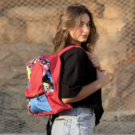 Sac à Dos Duo Casual M Happy Rouge