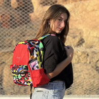 Sac à Dos Duo Casual M Happy Rouge En Tunisie
