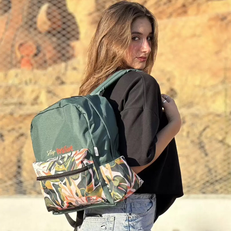 Sac à Dos Duo Casual M Stay Positive Vert Olive En Tunisie