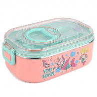 Lunch Box Gerex Double Grid NO.2685 900ML Rose en Tunisie