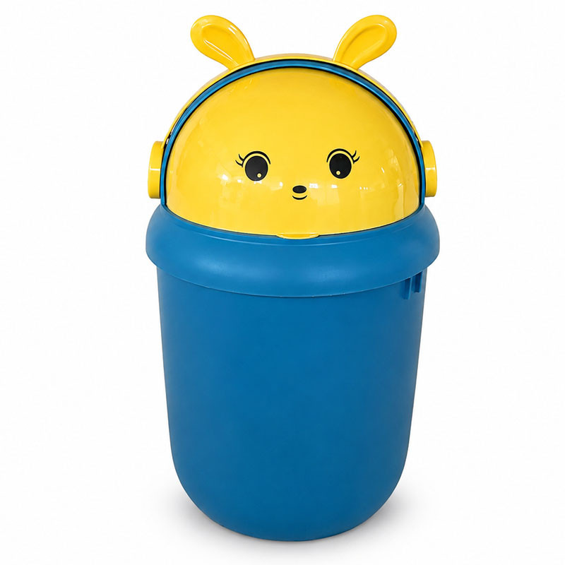 Mini Poubelle Plastique 5L Jaune & Bleu En Tunisie