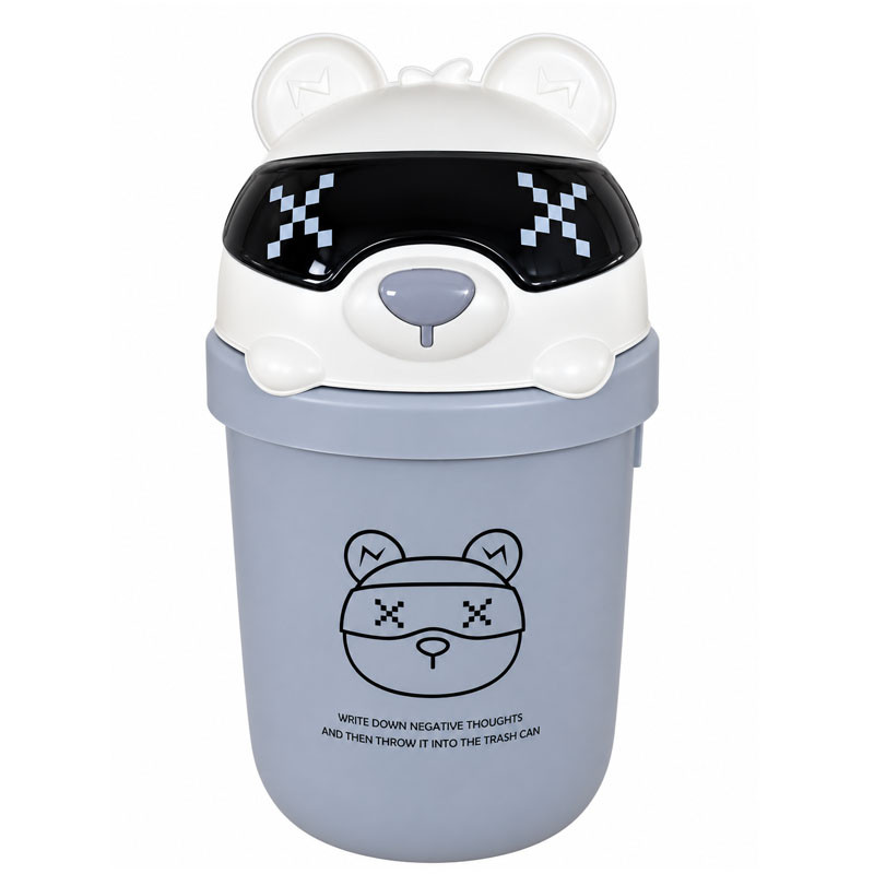 Mini Poubelle Plastique 5L d'Ourson Gris En Tunisie