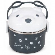 Lunch Box Double Gris