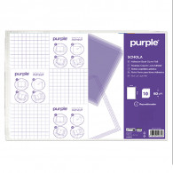 Paquet de 10 Couvre livre Adhésif  Purple en Tunisie