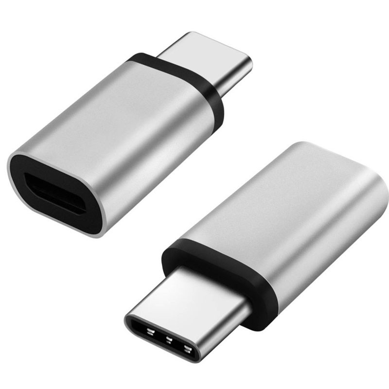 Adaptateur OTG Type C Vers Lightning Gris en Tunisie